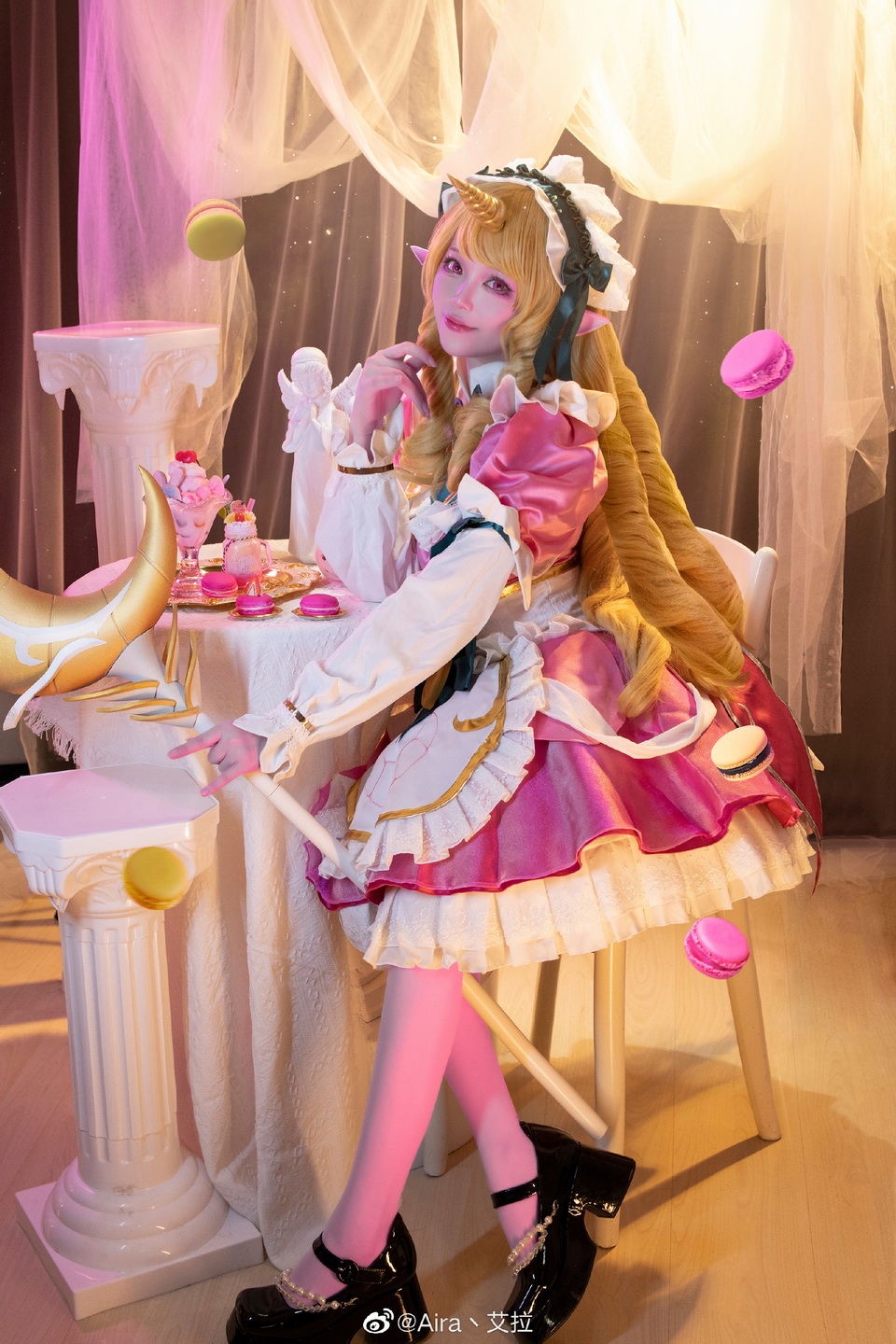 来杯咖啡 休息下？英雄联盟 索拉卡 希维尔 Cosplay