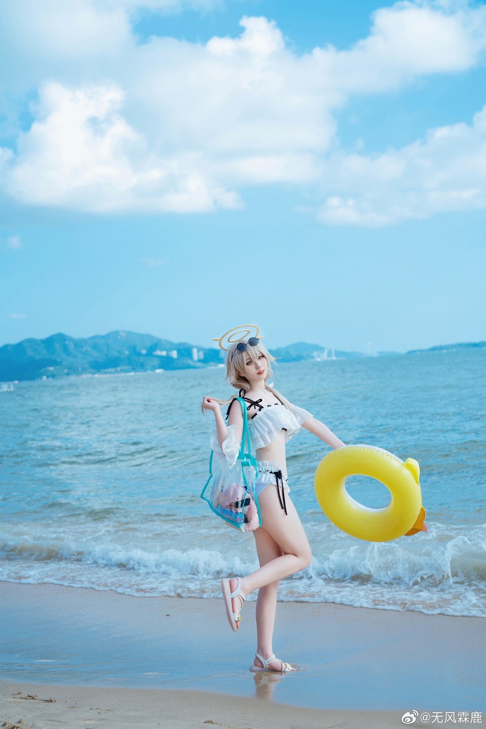 碧蓝档案 阿慈谷日富美 Cosplay 一起来和佩洛洛冒险吧！