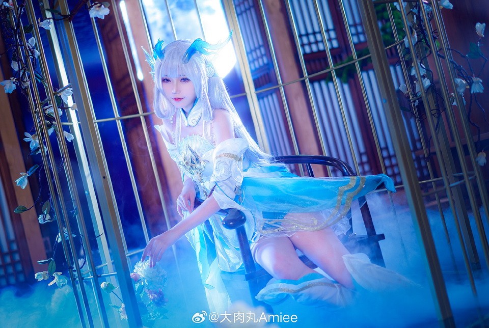 王者荣耀 西施 游龙清影 Cosplay 溶溶月色，共赏之人，就在身侧